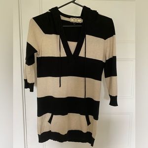 Pink Rose Sweater w/hood size S